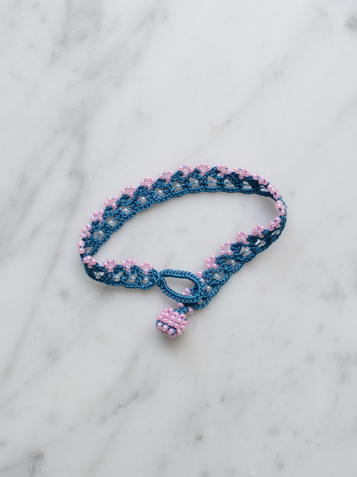 crocheted bracelet Meadow